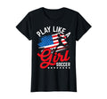 Play Like Soccer Player Athlete Team Coach T-Shirt - Graphic Print Unisex