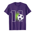 11Th Birthday Soccer Player Football 11 T-Shirt - Unique Graphic Unisex