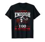 I Go Play Soccer Footballers Young T-Shirt - Minimalist Print for Adults