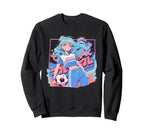 Soccer Funny Pastel Japan Anime Sweatshirt - Casual Everyday Wear Unisex