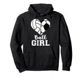 Ball Heart Funny Soccer Volleyball Hoodie - Casual Everyday Wear Men Women