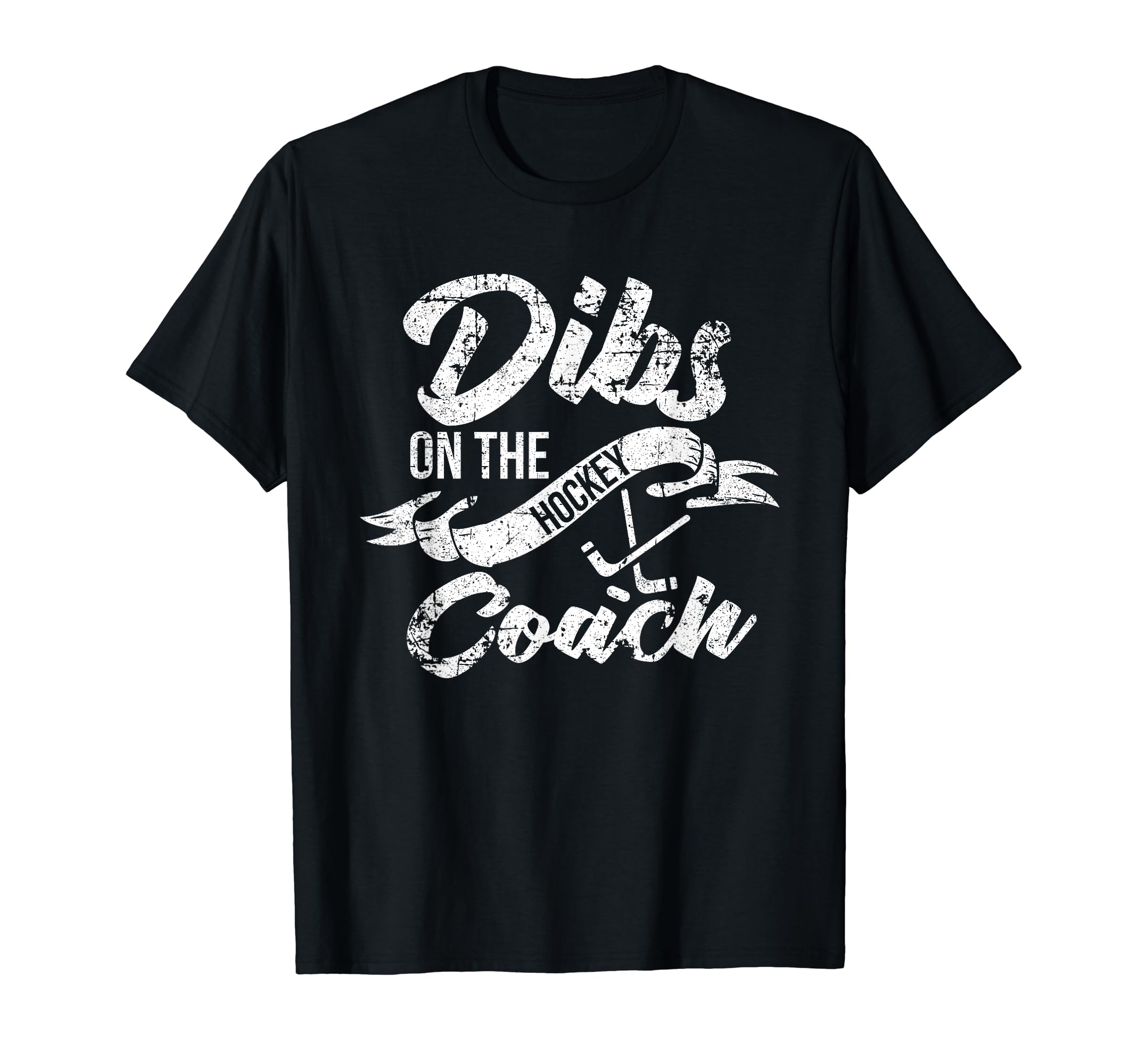 Dibs Coach T Shirts Hockey Coachs T-Shirt - Custom Art Print for Adults
