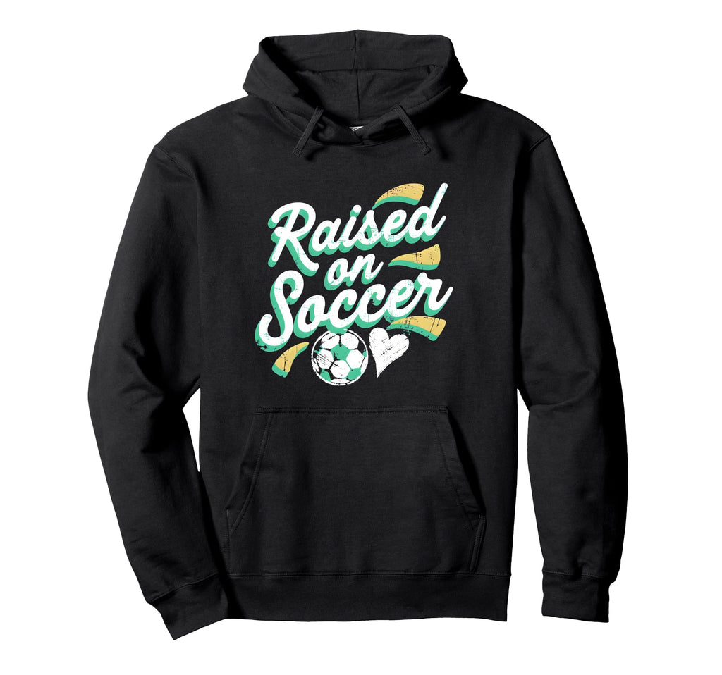 Raised Soccer Mom Family Pride Hoodie - Graphic Print for Adults
