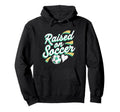 Raised Soccer Mom Family Pride Hoodie - Graphic Print for Adults