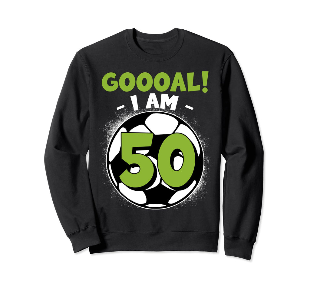 50 Year Old Birthday Soccer Themed Sweatshirt - Custom Art Print Unisex
