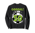 50 Year Old Birthday Soccer Themed Sweatshirt - Custom Art Print Unisex