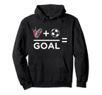 Funny Soccer Player Math Goal Lover Hoodie - Graphic Print for Adults