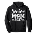 Senior Mom Soccer Class 2027 Womens Hoodie - Aesthetic Graphic for Adults