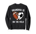 Soccer Grandma Football Heart Sweatshirt - Aesthetic Graphic Unisex
