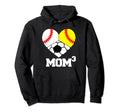Mom Cubed Mom3 Mom Three Baseball Hoodie - Streetwear Style Men Women