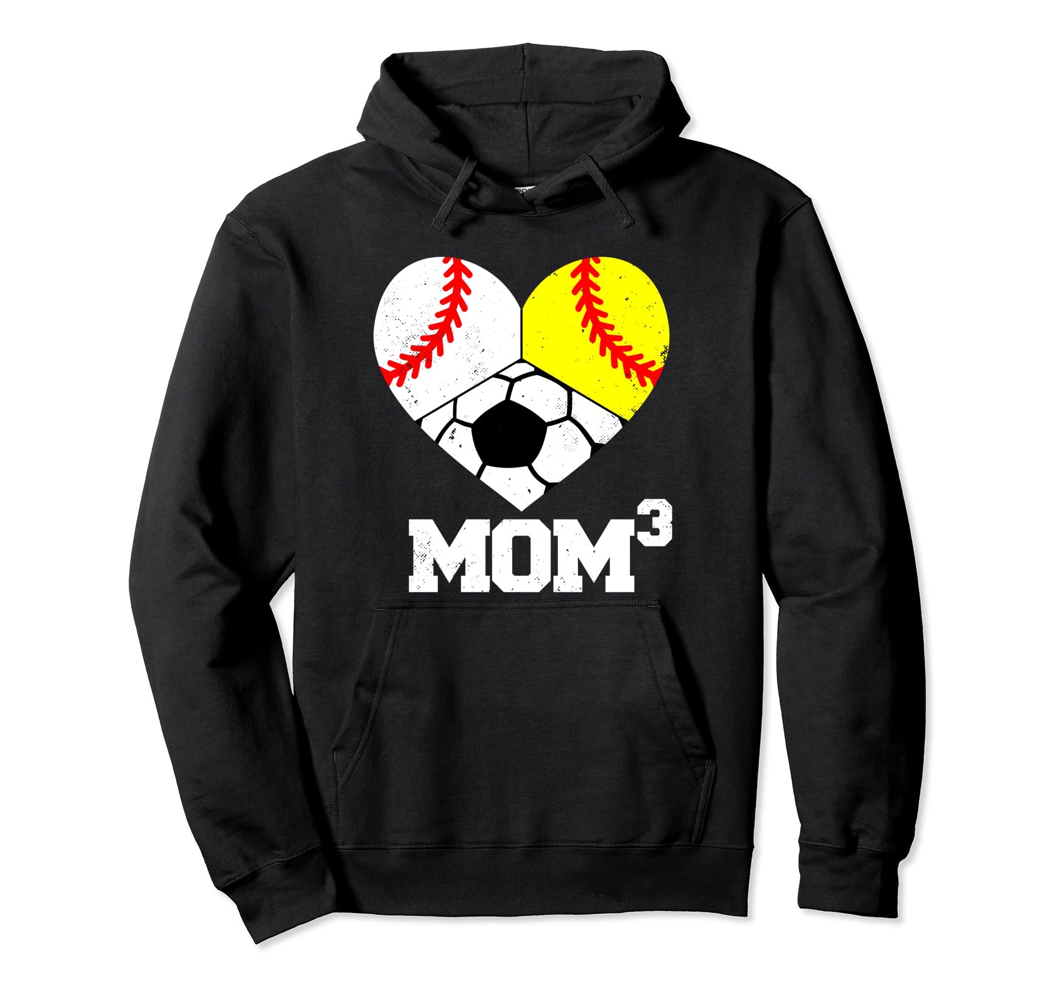 Mom Cubed Mom3 Mom Three Baseball Hoodie - Streetwear Style Men Women