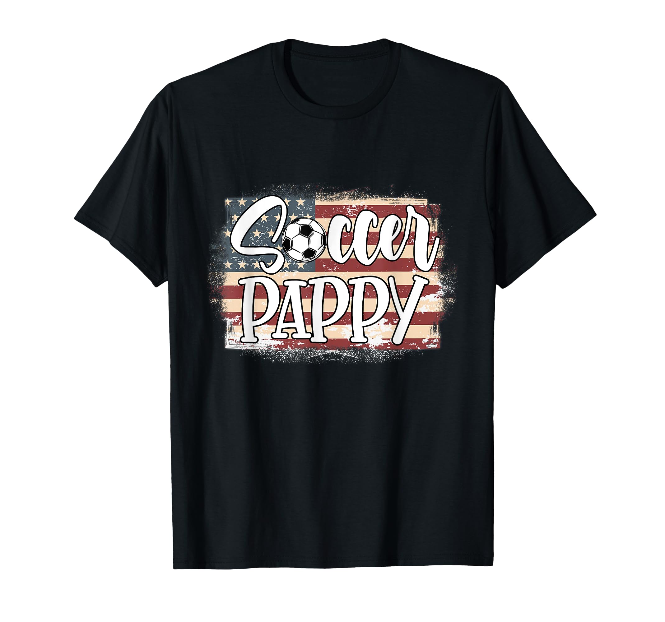 American Flag Soccer Pappy T-Shirt - Minimalist Print Unisex