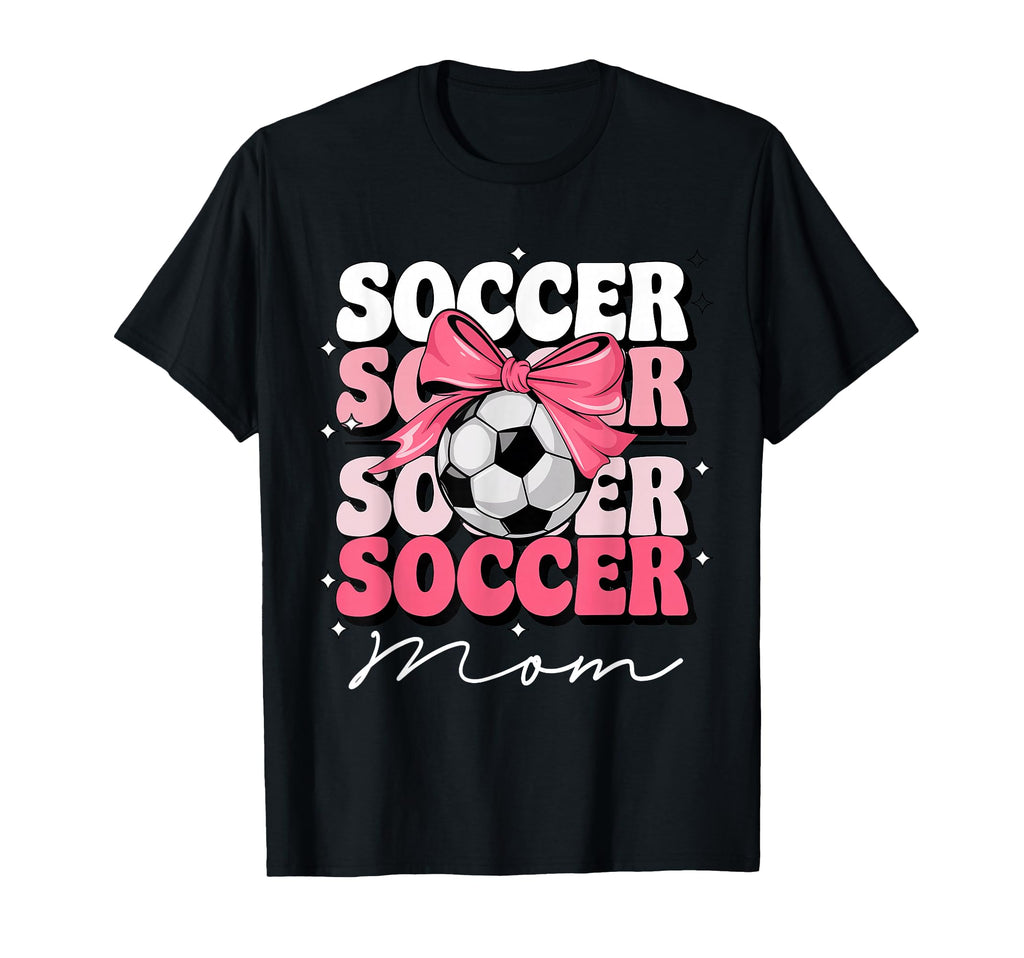 Groovy Soccer Mom Mother Coquette T-Shirt - Streetwear Style for Adults