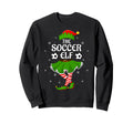 Soccer Elf Family Elf Squad Sweatshirt - Custom Art Print Unisex