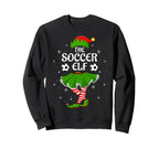 Soccer Elf Family Elf Squad Sweatshirt - Custom Art Print Unisex