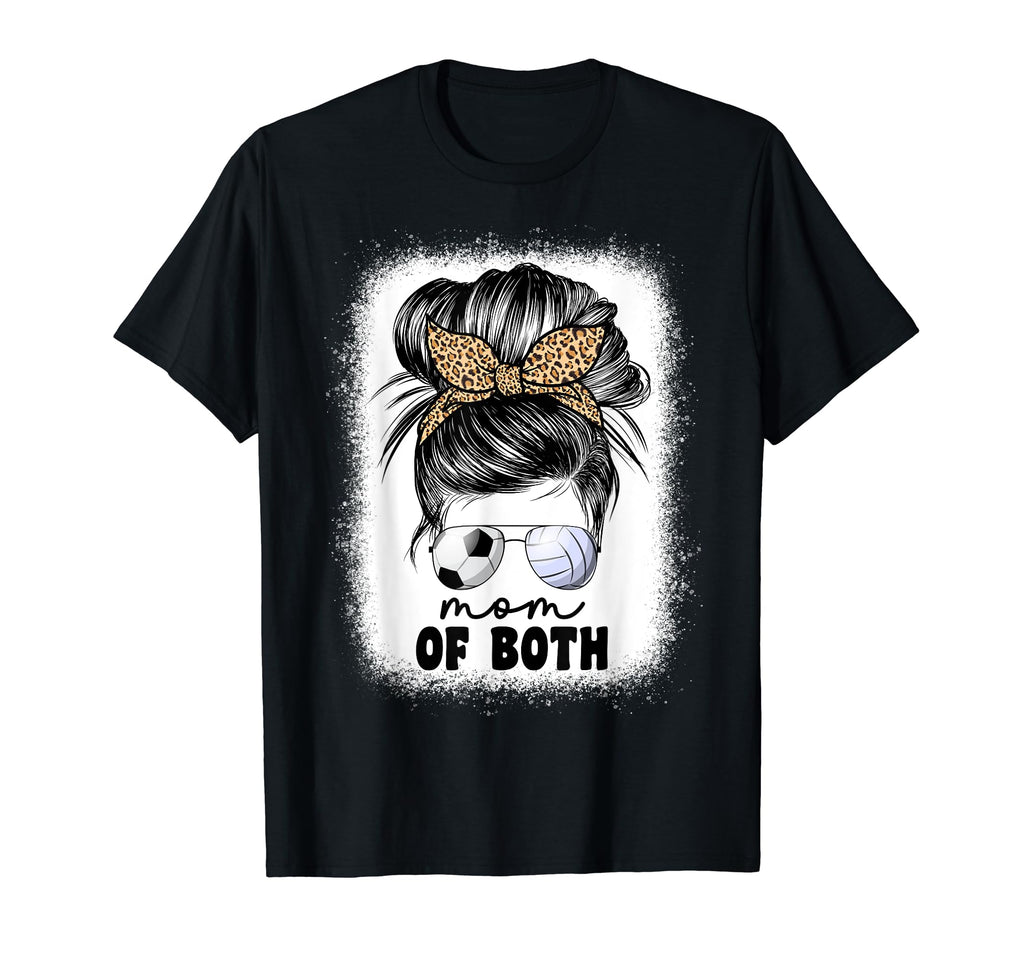 Mom Both Volleyball And Soccer Mom T-Shirt - Unique Graphic for Adults