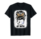Mom Both Volleyball And Soccer Mom T-Shirt - Unique Graphic for Adults