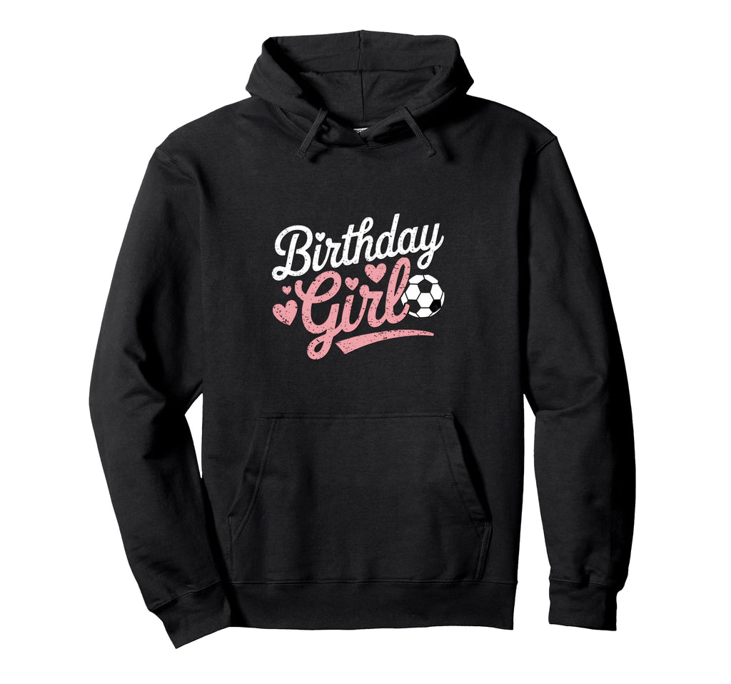 Birthday Soccer Hearts Fun Celebration Hoodie - Unique Graphic Men Women