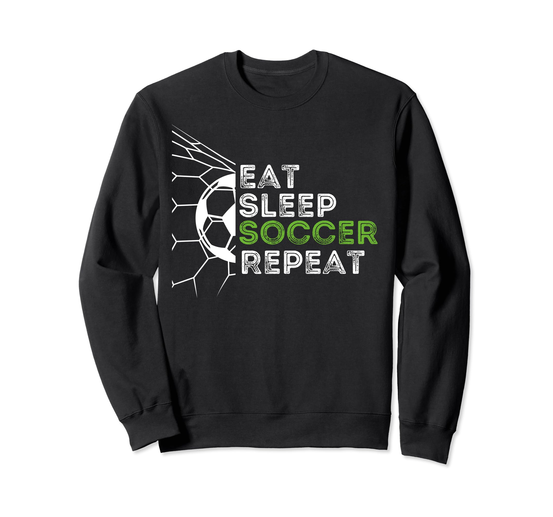 Eat Sleep Soccer Repeat Soccer Sweatshirt - Streetwear Style Men Women