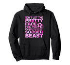 Soccer Player Teen Soccer Lover Female Hoodie - Minimalist Print Men Women