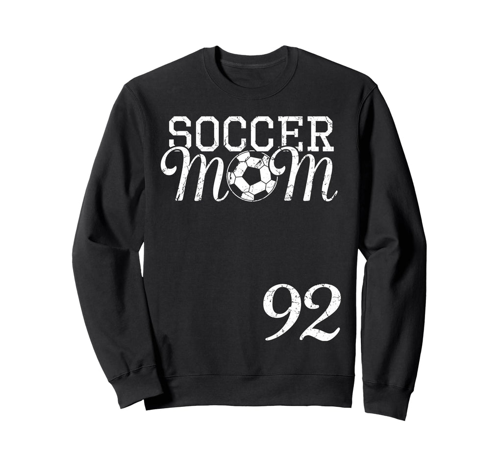 Soccer Mom Jersey Number 92 Favorite Sweatshirt - Aesthetic Graphic Unisex