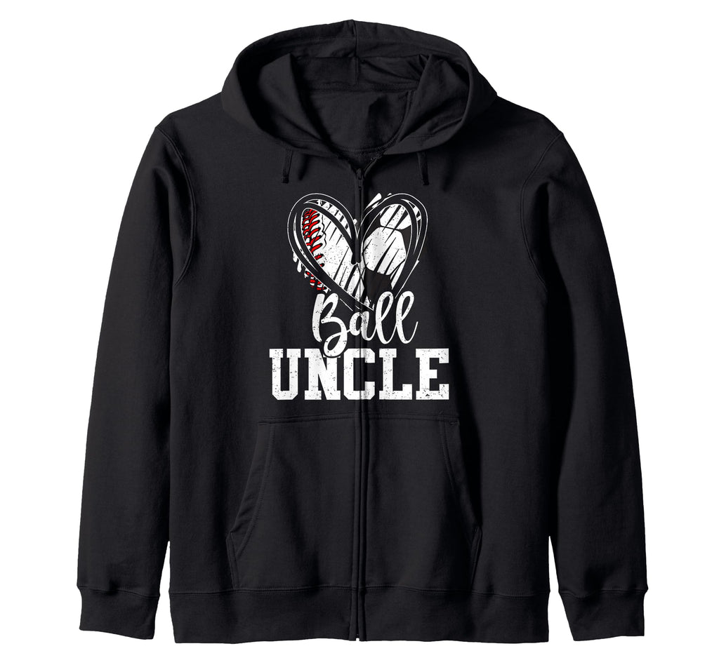 Ball Uncle Heart Baseball Soccer Ball Sweatshirt - Aesthetic Graphic Unisex