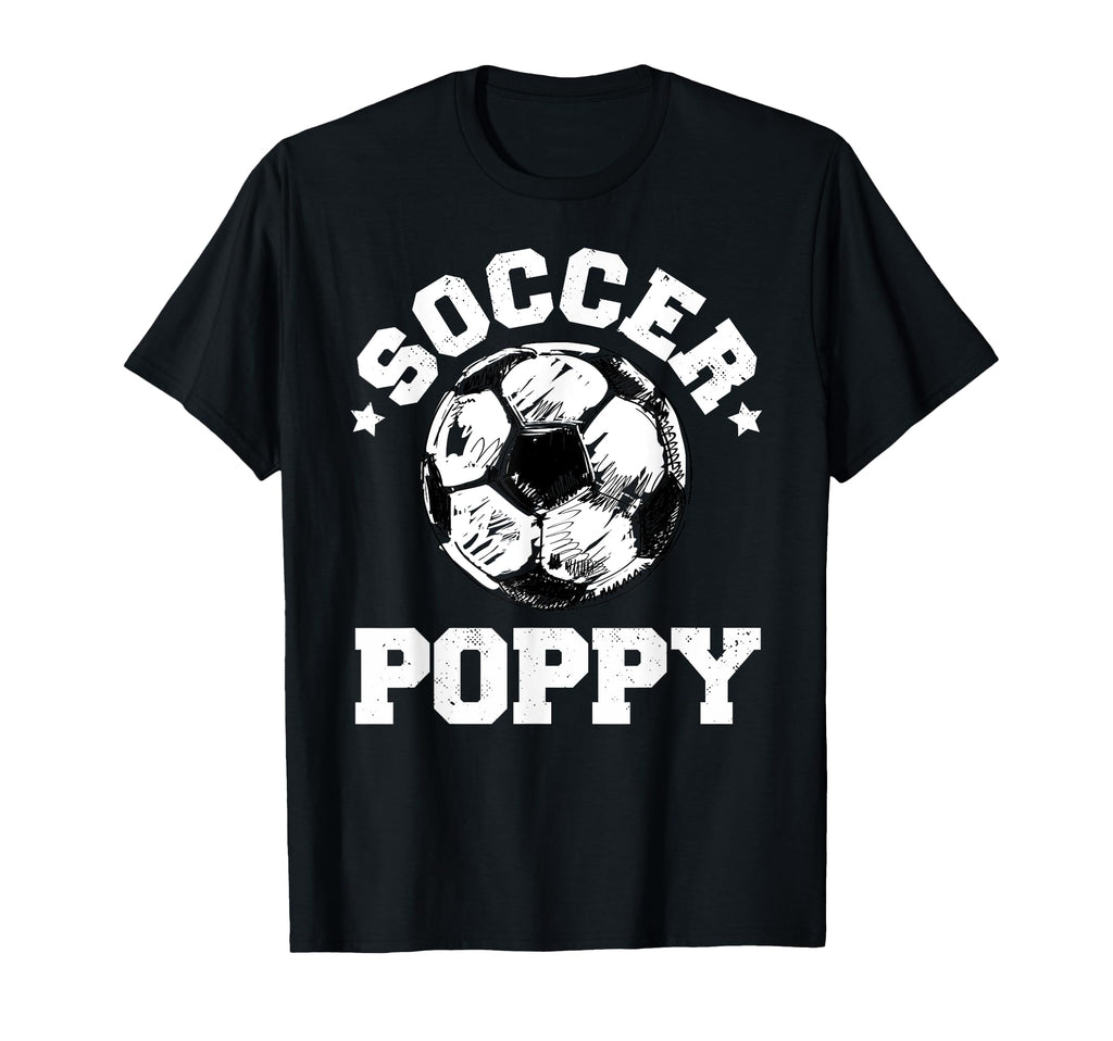 Soccer Poppy Soccer Ball T-Shirt - Fun Novelty Design for Adults