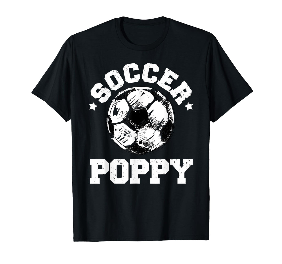 Soccer Poppy Soccer Ball T-Shirt - Fun Novelty Design for Adults