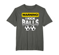 Ich Kicke Balls Striker Football T-Shirt - Custom Art Print Men Women