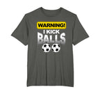 Ich Kicke Balls Striker Football T-Shirt - Custom Art Print Men Women