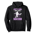 Just Who Loves Soccer Hoodie - Novelty Apparel Men Women