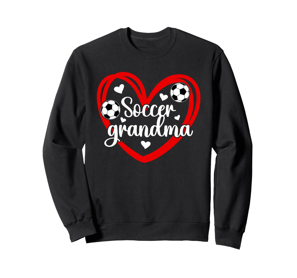 Soccer Grandma Heart Grandma Soccer Sweatshirt - Custom Art Print Unisex