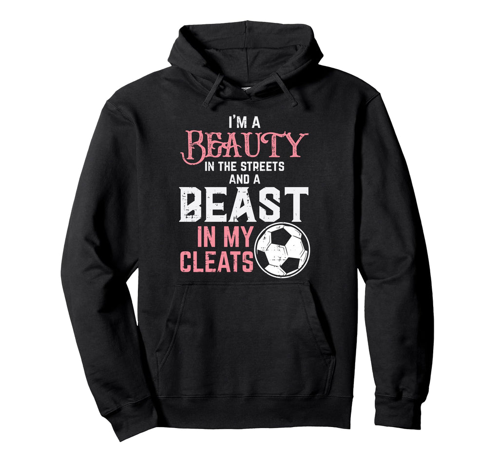 Beauty Beast My Cleats Soccer Football Hoodie - Graphic Print Men Women