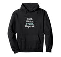 Eat Sleep Train Repeat Sport Athlete Hoodie - Novelty Apparel Unisex