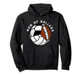 Mom Ballers Funny Volleyball Soccer Hoodie - Novelty Apparel for Adults