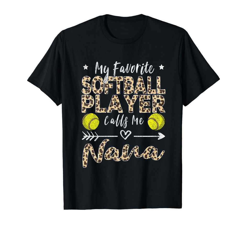 My Favorite Softball Player Calls Me T-Shirt - Graphic Print for Adults