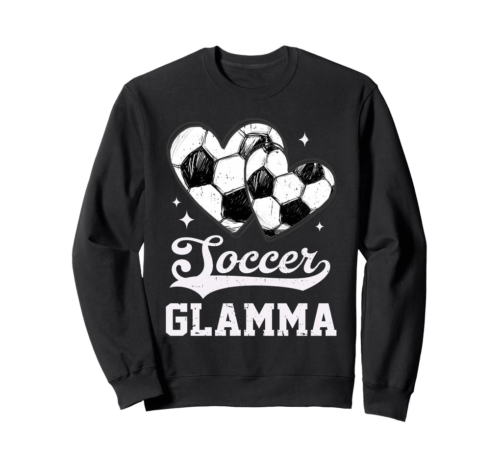 Soccer Heart Glamma Soccer Player Sweatshirt - Graphic Print Unisex