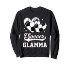 Soccer Heart Glamma Soccer Player Sweatshirt - Graphic Print Unisex