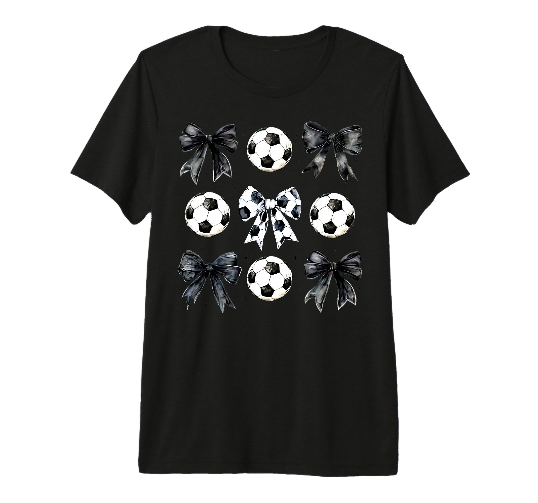 Soccer Bow Game Day Mama Soccer T-Shirt - Unique Graphic for Adults