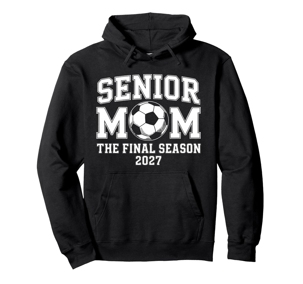 Senior Mom Soccer Class 2027 Womens Hoodie - Minimalist Print Men Women