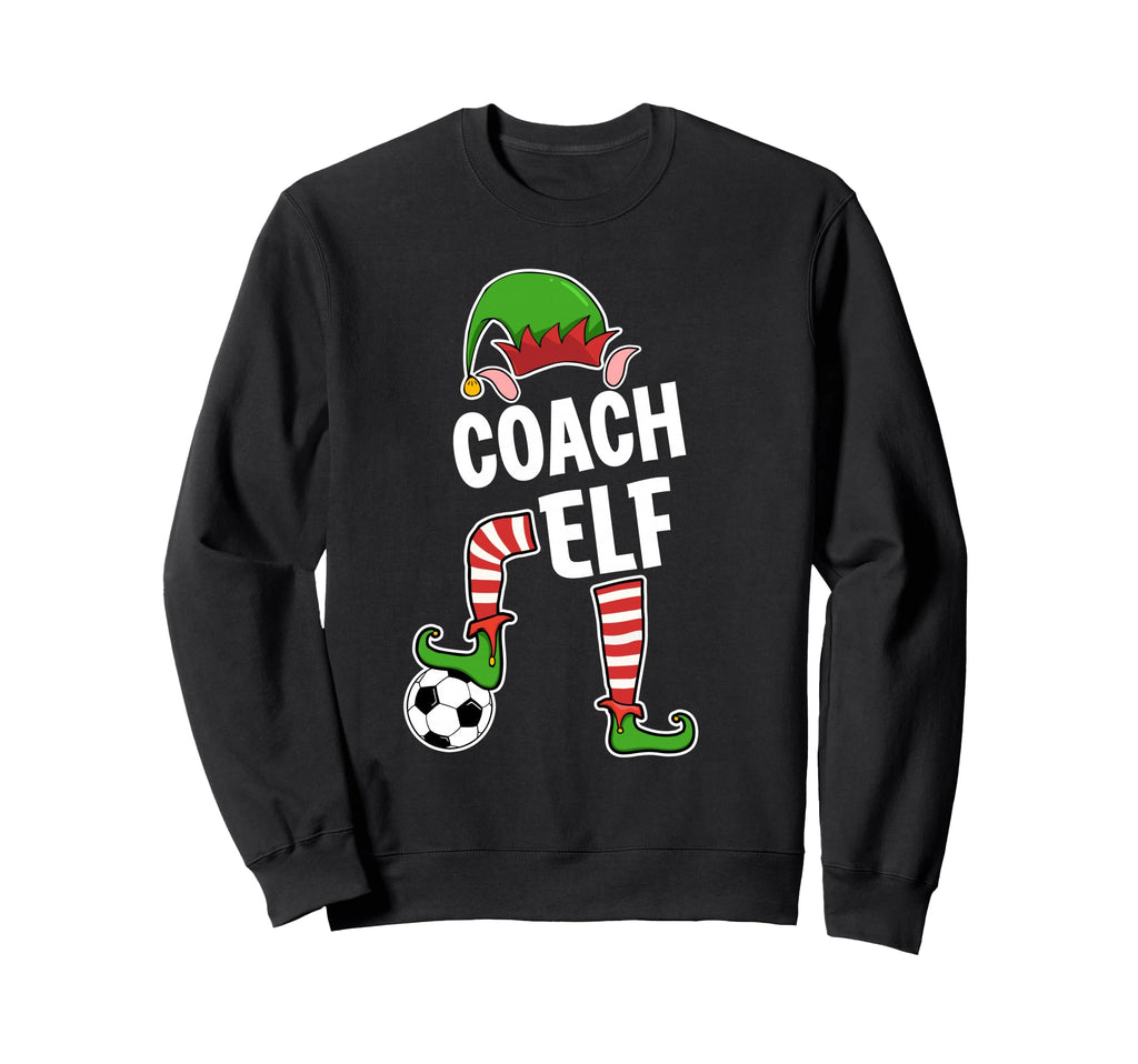 Soccer Elf Soccer Coaches Elf Sweatshirt - Novelty Apparel Men Women