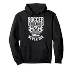Soccer Dreams Never Die Soccer Ball Hoodie - Trendy Graphic Men Women