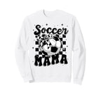 Soccer Mama Mother Mommy Preppy Sweatshirt - Aesthetic Graphic for Adults