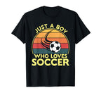Just Who Loves Soccer Funny T-Shirt - Custom Art Print Unisex
