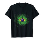 Brazil Fans Brazilian Flag World T-Shirt - Trendy Graphic for Adults