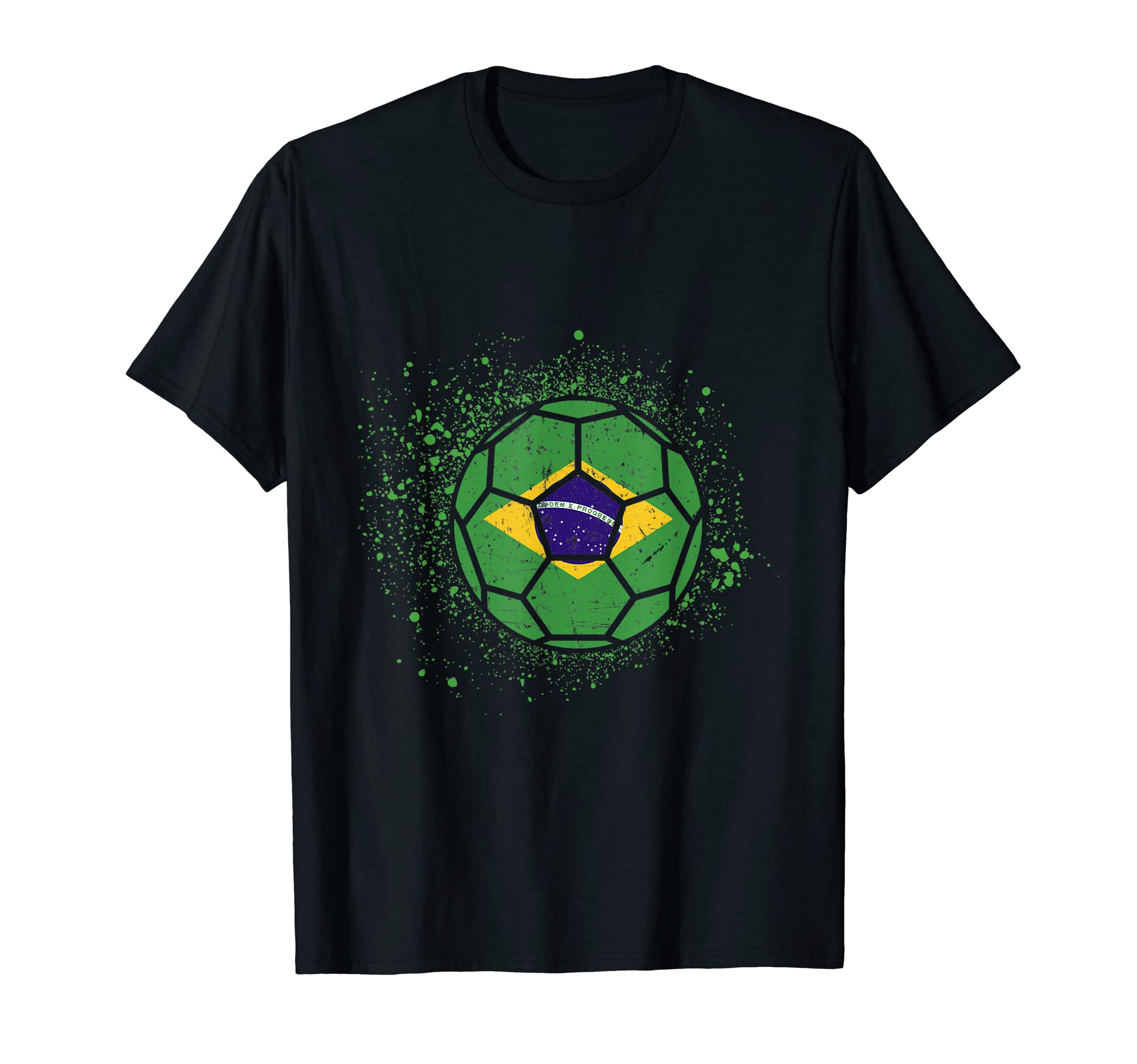 Brazil Fans Brazilian Flag World T-Shirt - Trendy Graphic for Adults