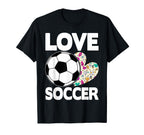 Love Soccer Funny Soccer Player T-Shirt - Custom Art Print Unisex