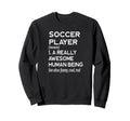 Soccer Player Definition Field Pitch Sweatshirt - Aesthetic Graphic Unisex