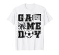 Soccer Game Day Coquette Bow Funny T-Shirt - Aesthetic Graphic Men Women