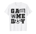 Soccer Game Day Coquette Bow Funny T-Shirt - Aesthetic Graphic Men Women
